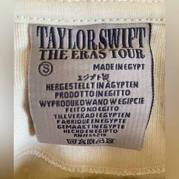 Taylor Swift the Eras Tour beige hoodie - small - Picture 2 of 3